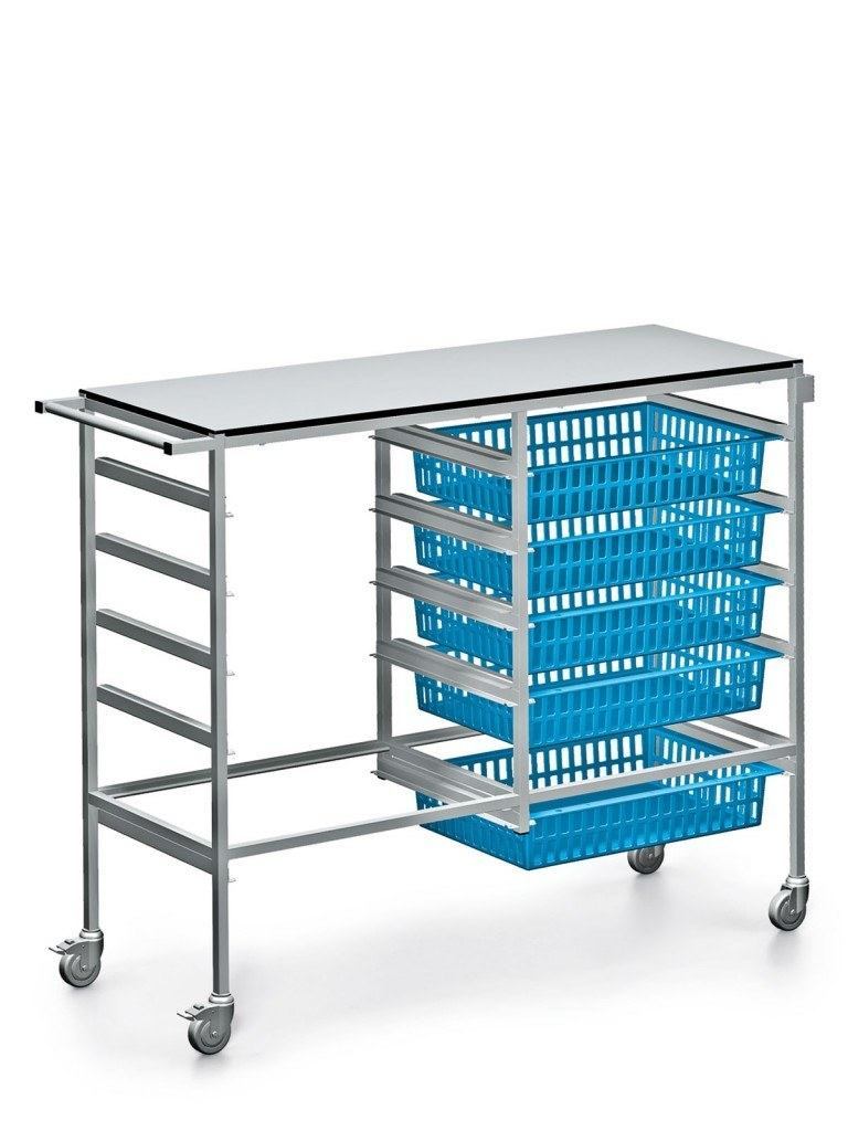 ZARGES double row multi-function cart with fixed insert rails SKU 371192