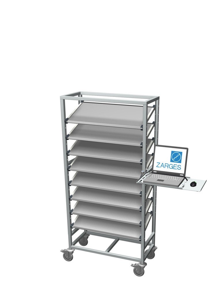 ZARGES pharmacy shelving laptop holder SKU 378191