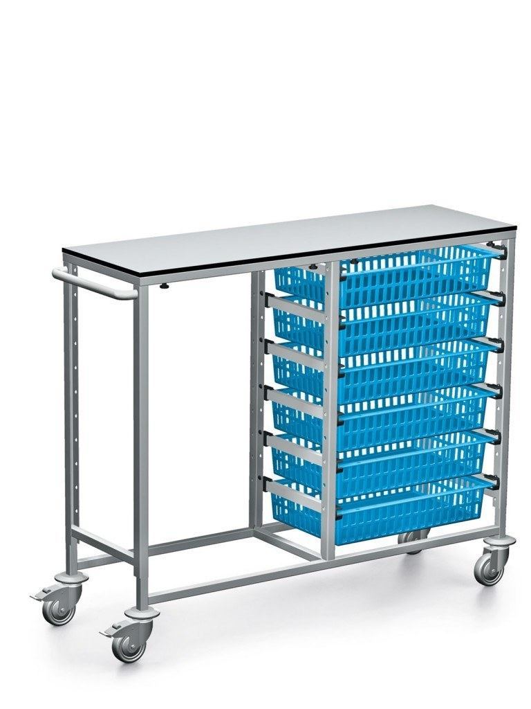 ZARGES double row multi-function cart with hook-on insert rails SKU 379149