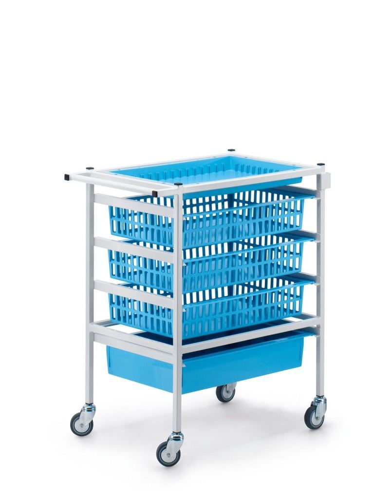 ZARGES multi-function cart with fixed insert rails SKU 46090